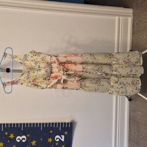 Lilt Floral Dress with Yellow and Blue Accents Size 7